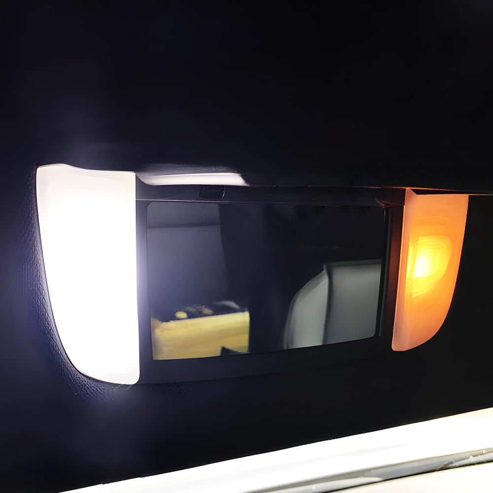 Easy Eagle license plate light for Tacoma boosts night visibility behind.