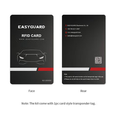 EasyGuard EC004 dash unit view highlights compact control module.