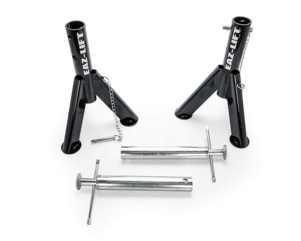 Eaz-Lift Camco telescopic RV jack steel construction detail.