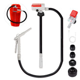 Eazy2hD Fuel Transfer Pump with hand nozzle enabling spill-free transfers and precise flow.