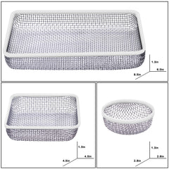 Eazy2hD circular furnace screen closeup protects RV vents from pests.