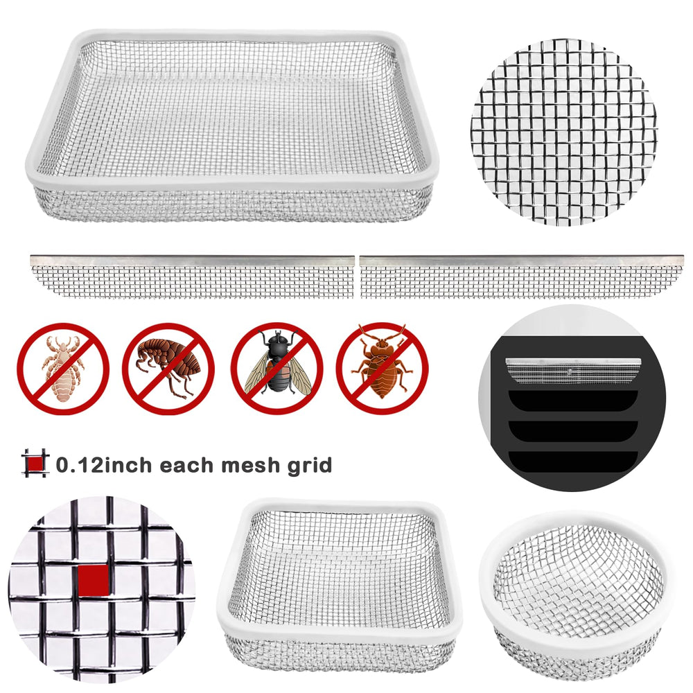 Eazy2hD refrigerator vent screen preserves airflow while blocking insects.