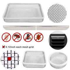 Eazy2hD refrigerator vent screen preserves airflow while blocking insects.
