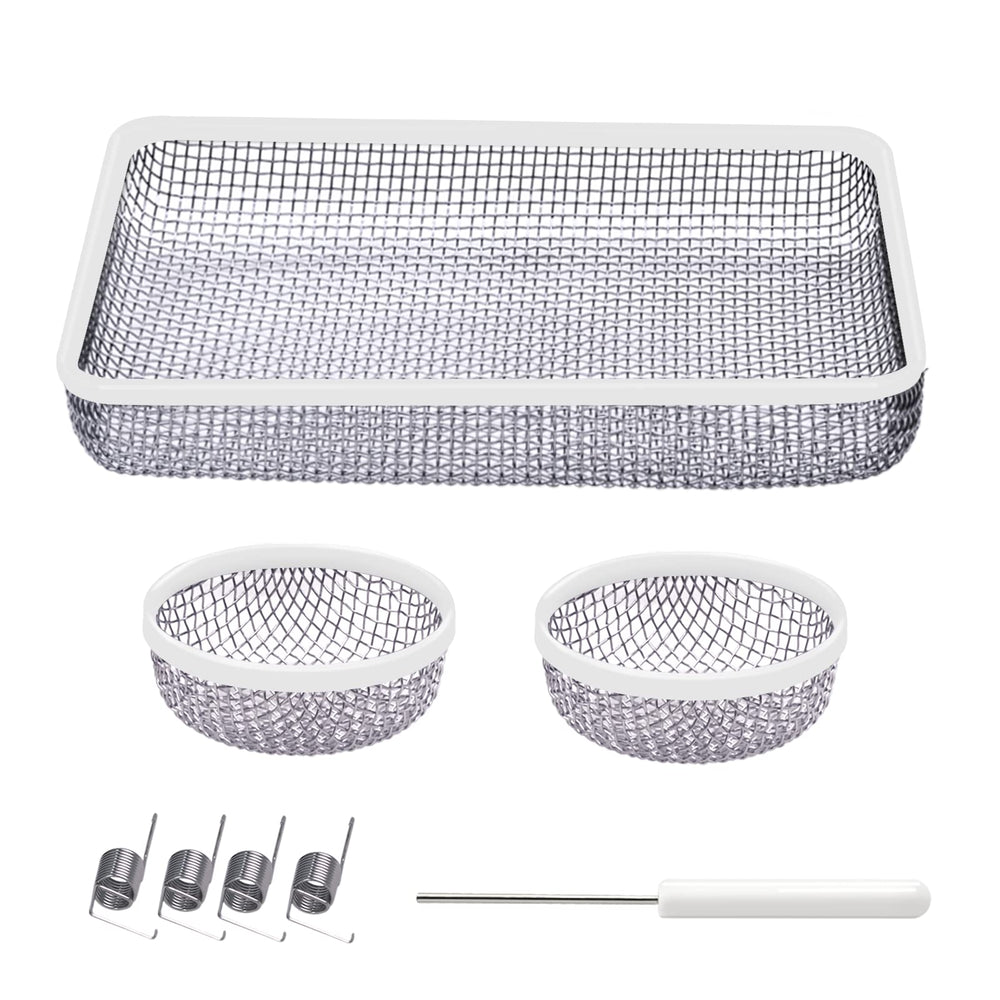 Eazy2hD rectangular water heater screen for RV vent in durable stainless steel mesh.