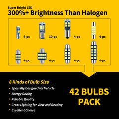 EBAIFUN 41mm festoon LED bulbs for vanity mirror lighting.