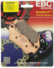 EBC FA181HH disc brake pad set front view with bonded linings for reliable stopping.