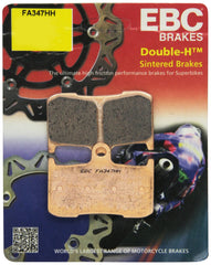 EBC FA347HH disc brake pad set - front view with bonded linings.