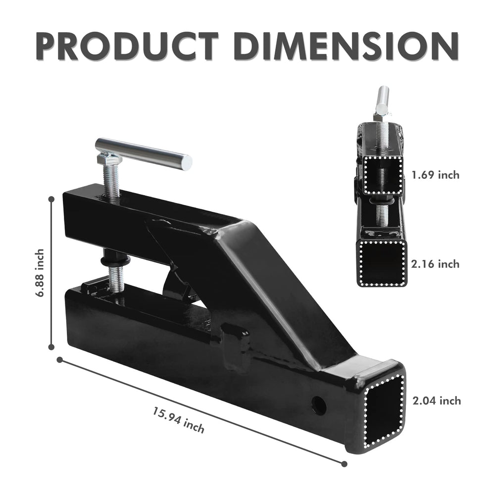 EBESTTECH 2inch ball mount adapter enhances trailer compatibility on farm tasks.