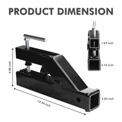 EBESTTECH 2inch ball mount adapter enhances trailer compatibility on farm tasks.