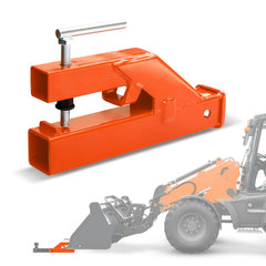 EBESTTECH bucket hitch receiver on tractor enables quick attachment for tasks