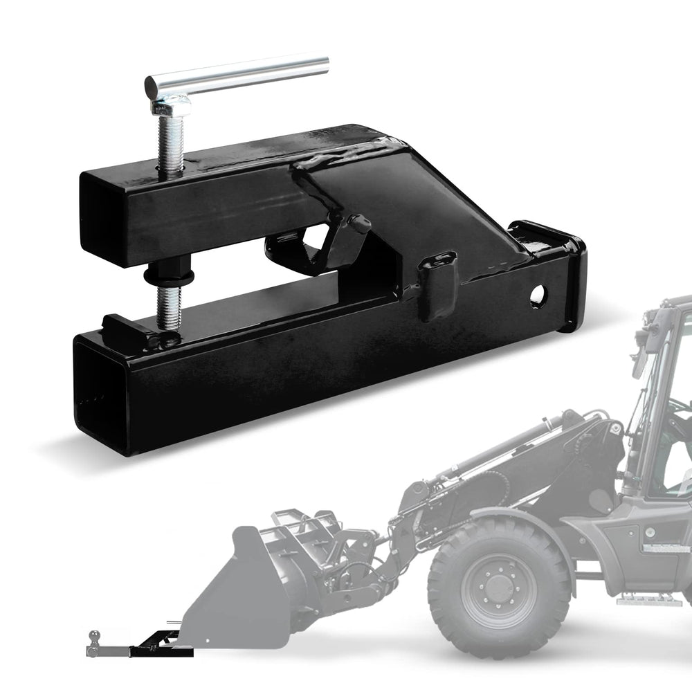 EBESTTECH bucket hitch for tractors with 2-inch receiver enables versatile towing.