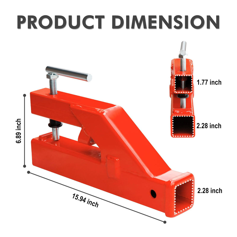 EBESTTECH clamp-on trailer hitch 2in ball for versatile towing on job sites