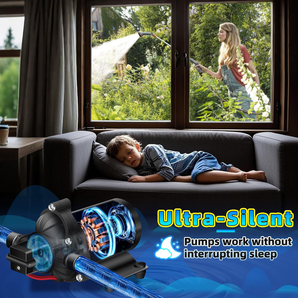 Ebusin RV water pump backflow valve prevents leaks in RV plumbing.