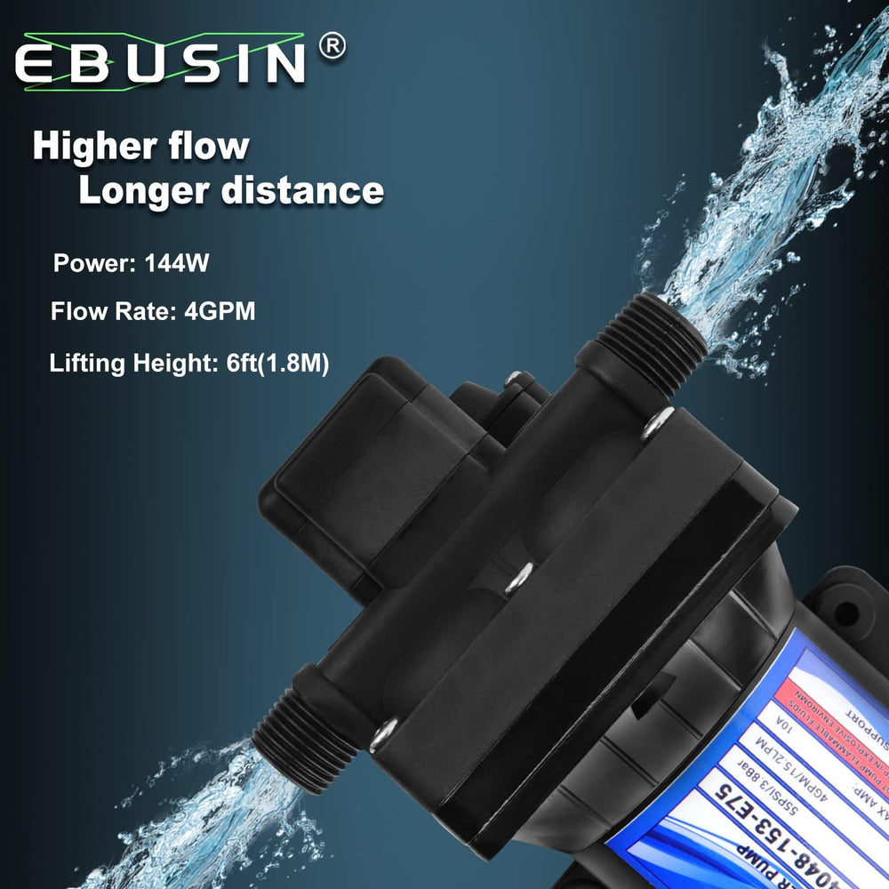 Ebusin RV water pump diaphragm assembly emphasizes long life and smooth flow.