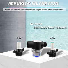 Ebusin RV water pump quiet operation minimizes campsite noise.