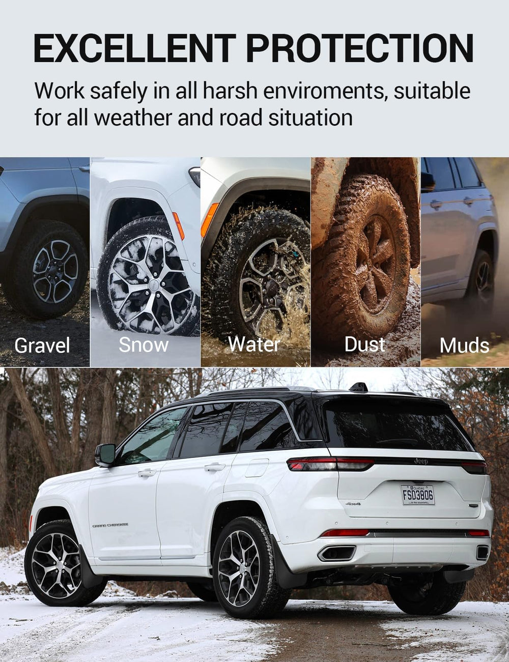 Ecarzo mud flaps installation guide highlights quick-fit hardware