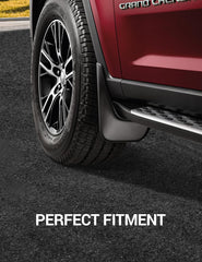 Ecarzo mud flaps close-up shows precise fit and textured surface
