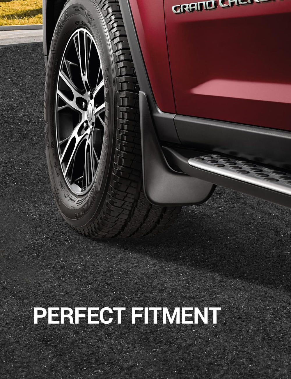 Ecarzo mud flaps for Jeep Grand Cherokee L splash protection for wheels