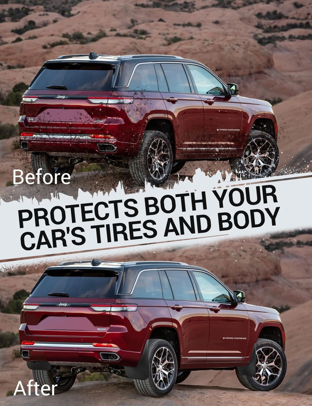 Ecarzo mud flaps rear left shields debris and spray for easier cleaning