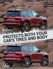 Ecarzo mud flaps rear left shields debris and spray for easier cleaning