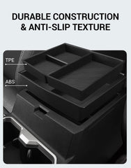 Ecarzo quick-release buckle provides fast access to hidden storage.