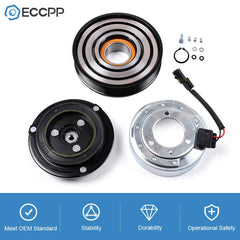 ECCPP A/C clutch kit components ready for quick replacement