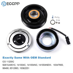 ECCPP A/C clutch electromagnetic coil for reliable clutch engagement