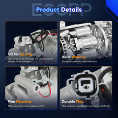Durable aluminum construction of ECCPP AC compressor