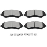 ECCPP front ceramic brake pads kit for Town & Country improves braking smoothness and dust control