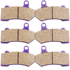 ECCPP brake pads front and rear kit for Harley motorcycles enhances braking confidence.