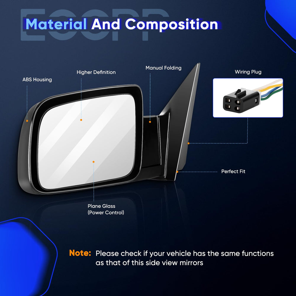 ECCPP Chevy pickup mirror replacement for reliable rear view