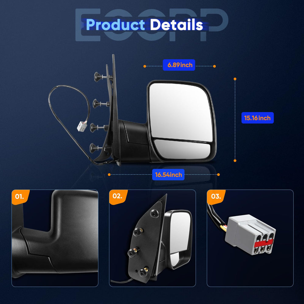 ECCPP right-side mirror replacement shows wiring compatibility