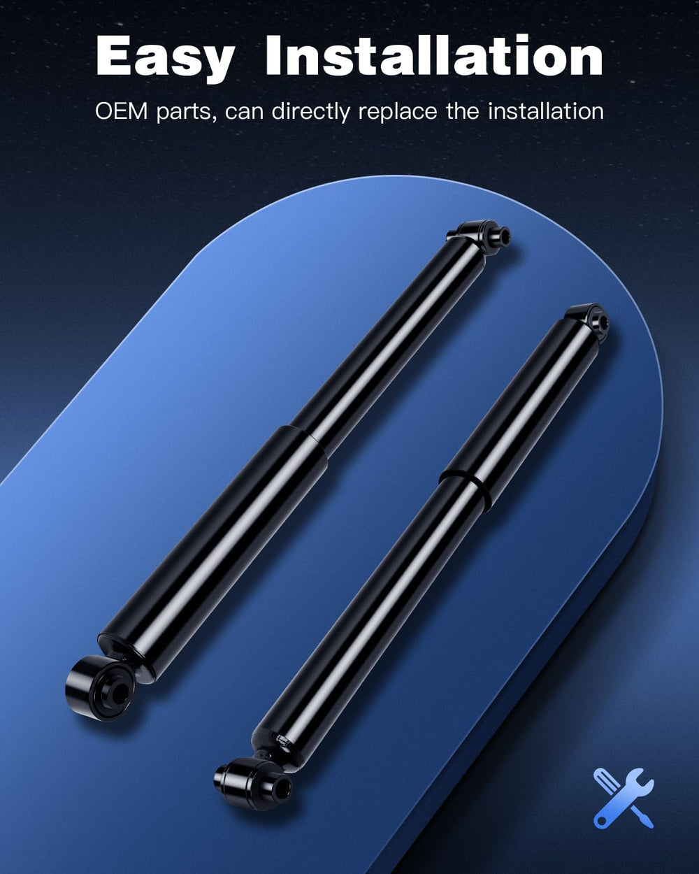 ECCPP GMC Envoy rear shocks boost ride quality and stability.
