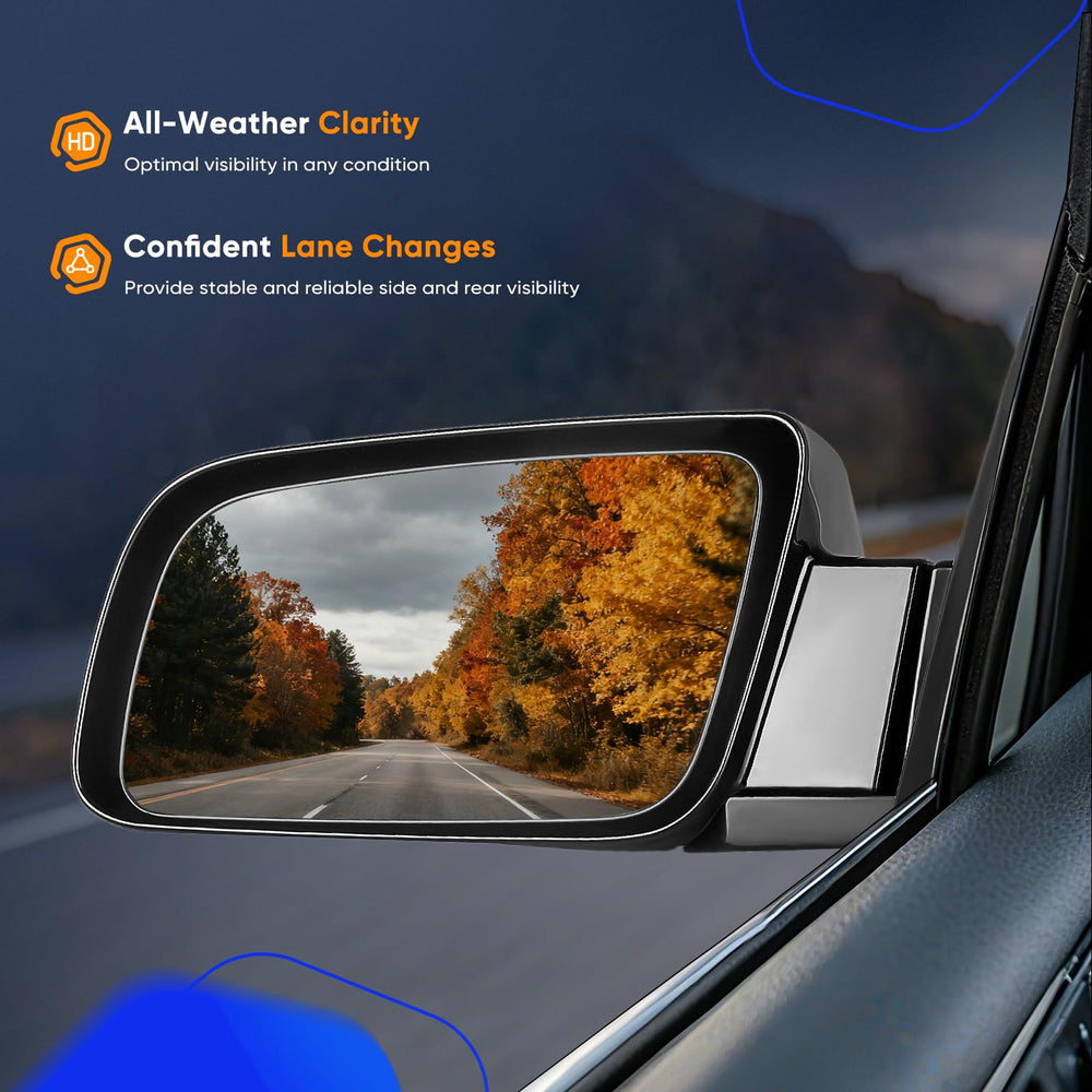 ECCPP GMC Jimmy mirror in black for sturdy exterior match