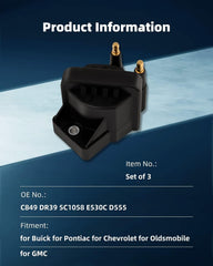 ECCPP ignition coils pack DR39 D555 C849 side view, compact design for tight spaces