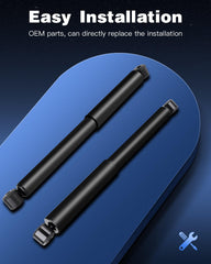 ECCPP rear shocks absorbers for Dodge Ram 3500 steady ride under heavy loads