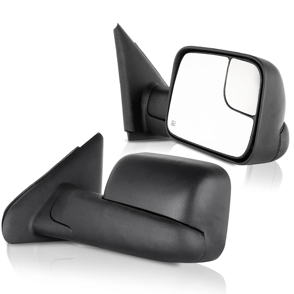ECCPP towing mirrors for Dodge Ram 1500 right view with textured housing for durability.