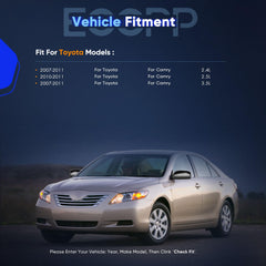 ECCPP Toyota Camry folding housing shown for easy parking in tight spaces