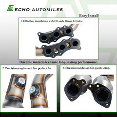ECHO AUTOMILES catalytic converter for FJ Cruiser 2007-2009 boosts exhaust flow
