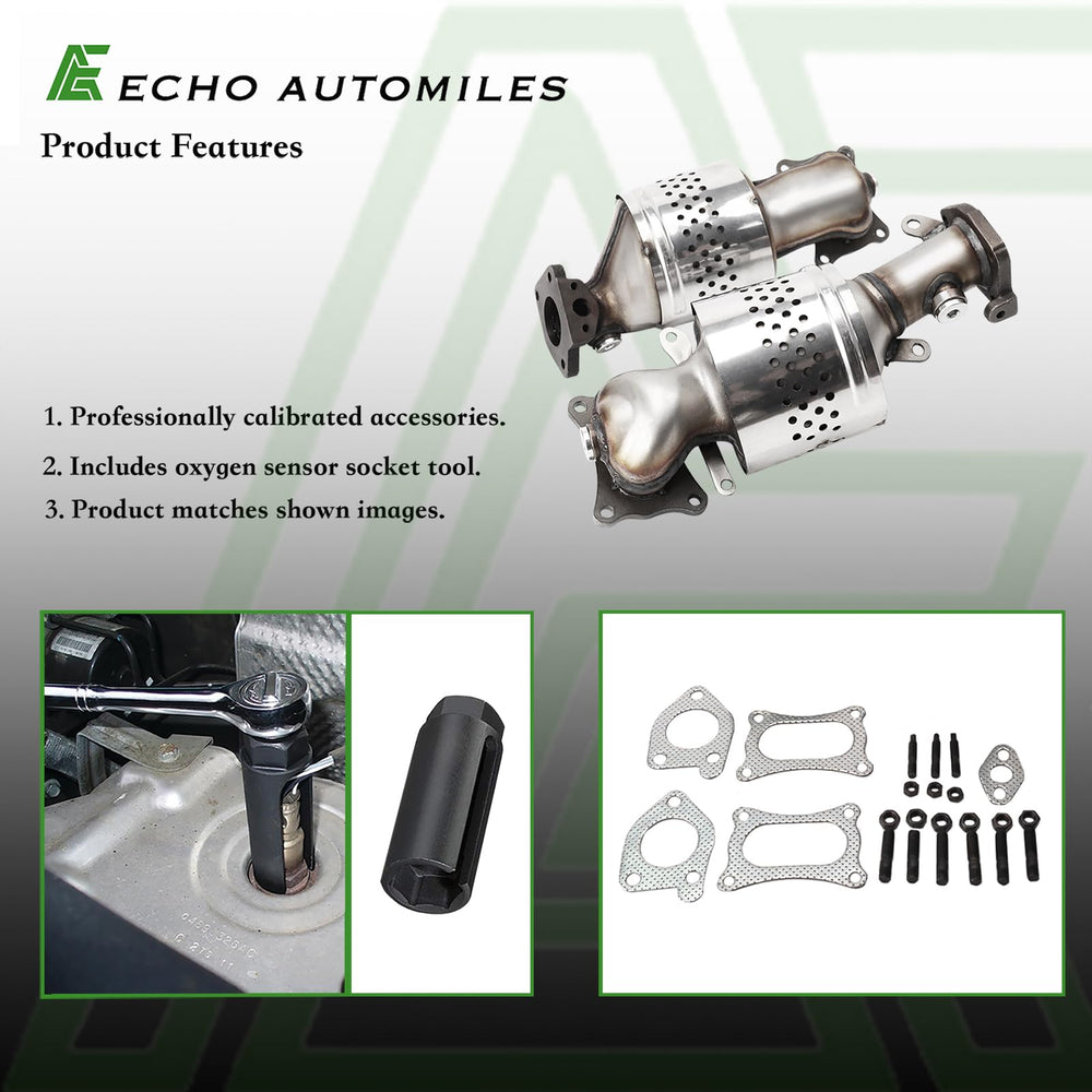 Echo Automiles right catalytic converter for Honda, optimized for engine response.