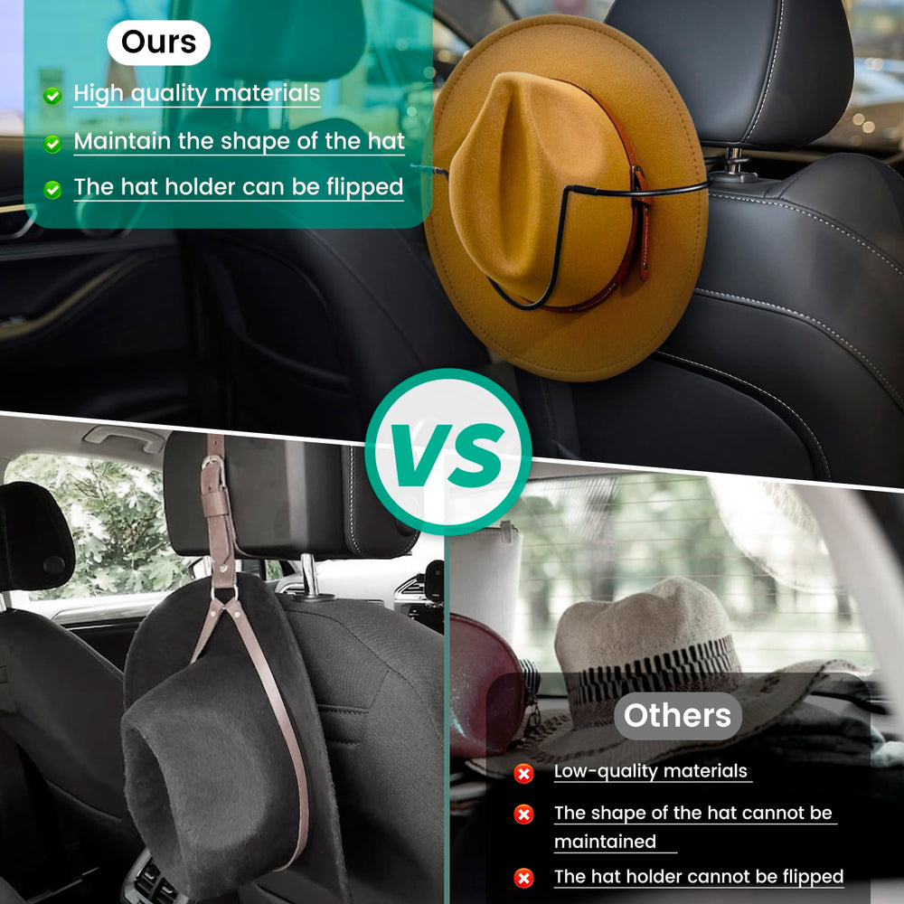 Eclatify anti tip grip securing hat crown during drive