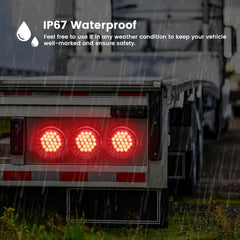 EclatLights IP67 waterproof housing protects against rain and snow