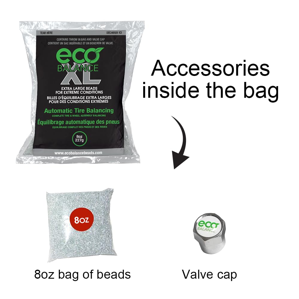 ECO Balance ECO XL4 bag-in-bag application shown during tire mounting.