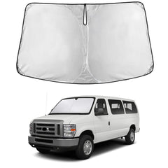 EcoNour windshield sunshade full-coverage design reduces glare and interior heat.