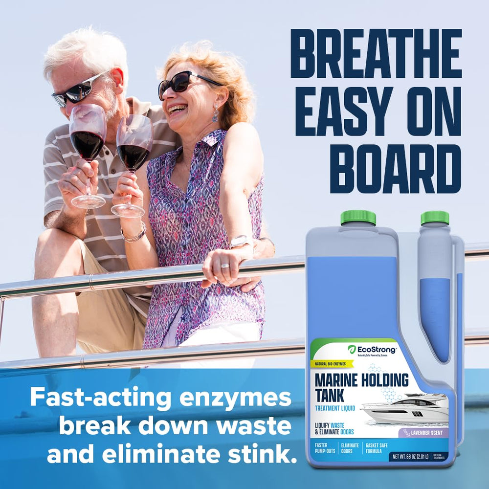 Eco Strong enzymatic digestion breaks down organic waste.
