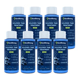 Eco Strong RV Toilet Treatment bottle shown for easier black tank care at the campsite.
