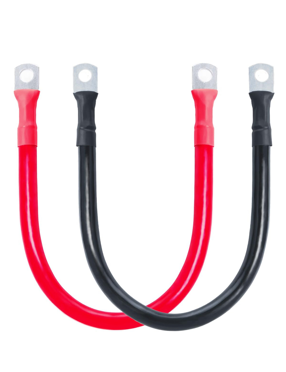 Eco-Worthy 2AWG battery cable with red insulation for secure power delivery.
