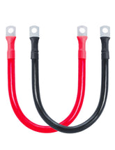 Eco-Worthy 2AWG battery cable with red insulation for secure power delivery.