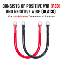 Eco-Worthy 12-inch tinned copper cable delivering stable current under load.