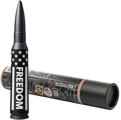 EcoAuto bullet antenna topper on general truck models offers anti-theft benefits and modern flair.